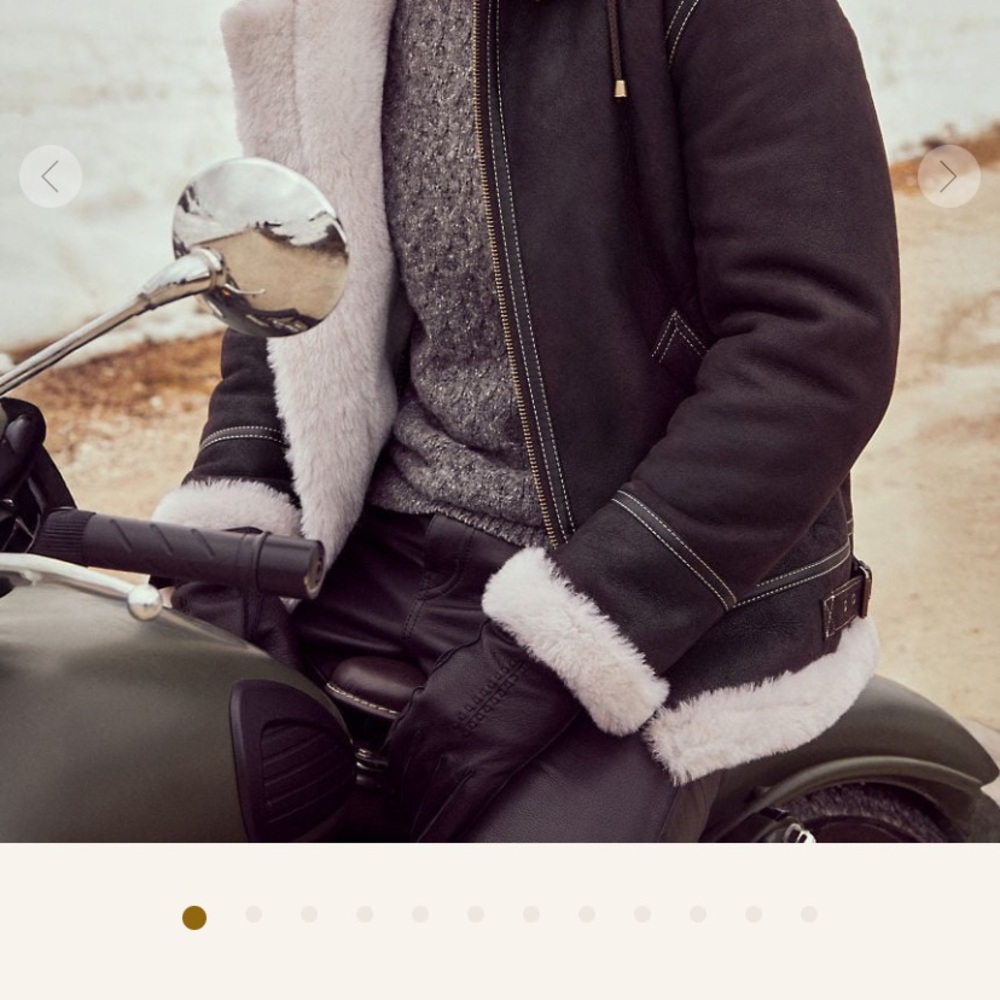 Overland Classic Sheepskin B-3 Bomber Jacket - Picture 6 of 8